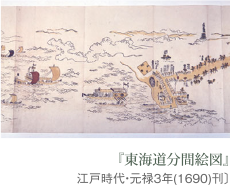 『東海道分間絵図』 江戸時代・元禄3年(1690)刊