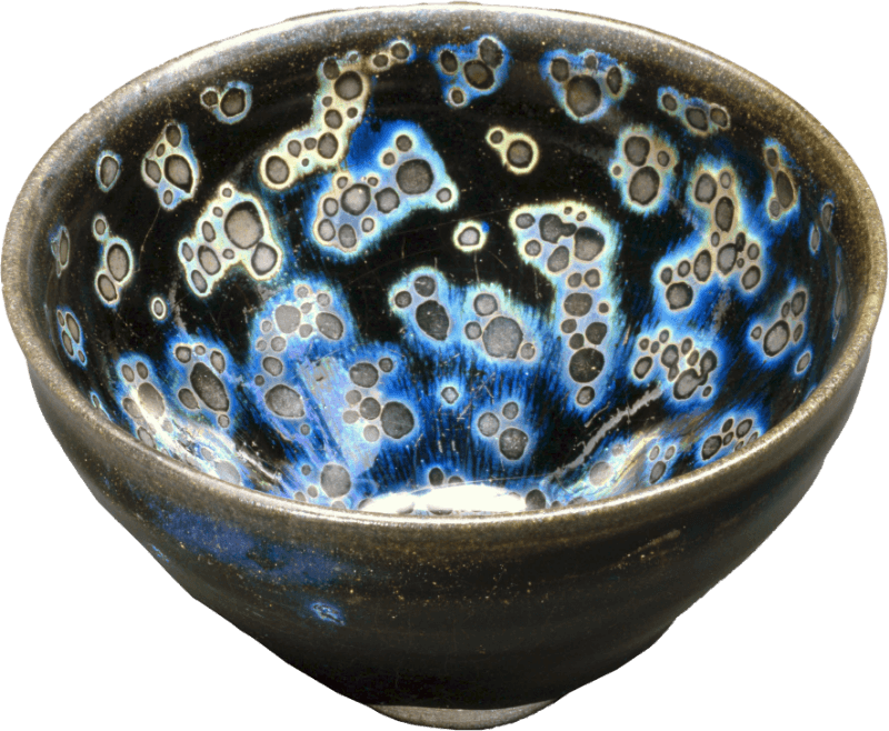 Tea bowl, Yōhen Tenmoku, Jian ware Known as “Inaba Tenmoku”