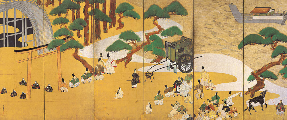 The Barrier Gate” (Sekiya) chapter from the Tale of Genji