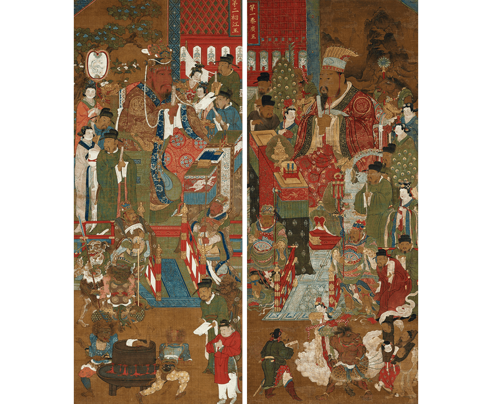 The Ten Buddhist Kings of Hell, Yuan dynasty, 14th century